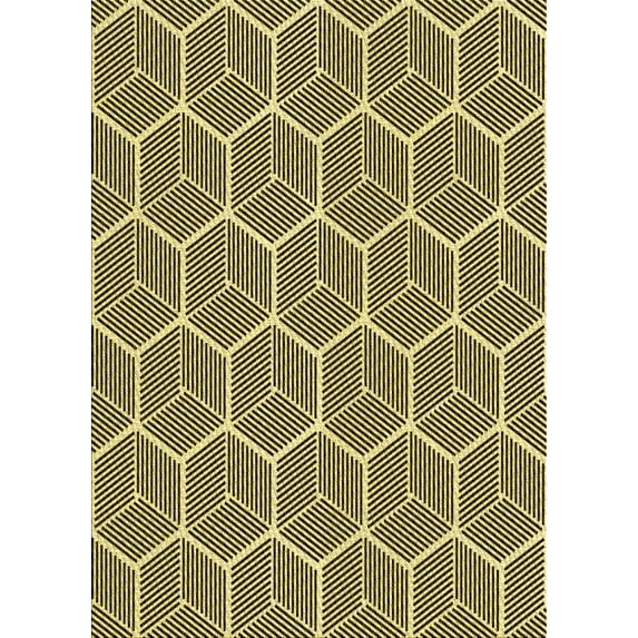 Ahgly Company Indoor Rectangle Patterned Milk Chocolate Brown Area Rugs, 3' x 5'
