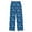 Blue Skull Flower, variant on Wobogo Cartoon Bear Lions Pattern Long Pajama Pants Bottoms Soft Sleepwear with Pockets