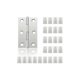 thumbnail image 1 of 24 bisagras pequeñas para puertas, bisagras de acero inoxidable, bisagras para puertas de armario, bisagras de piano, joyeros, muebles para el hogar, herrajes para armarios (44 mm 32 mm) JAMW Sencillez, 1 of 5