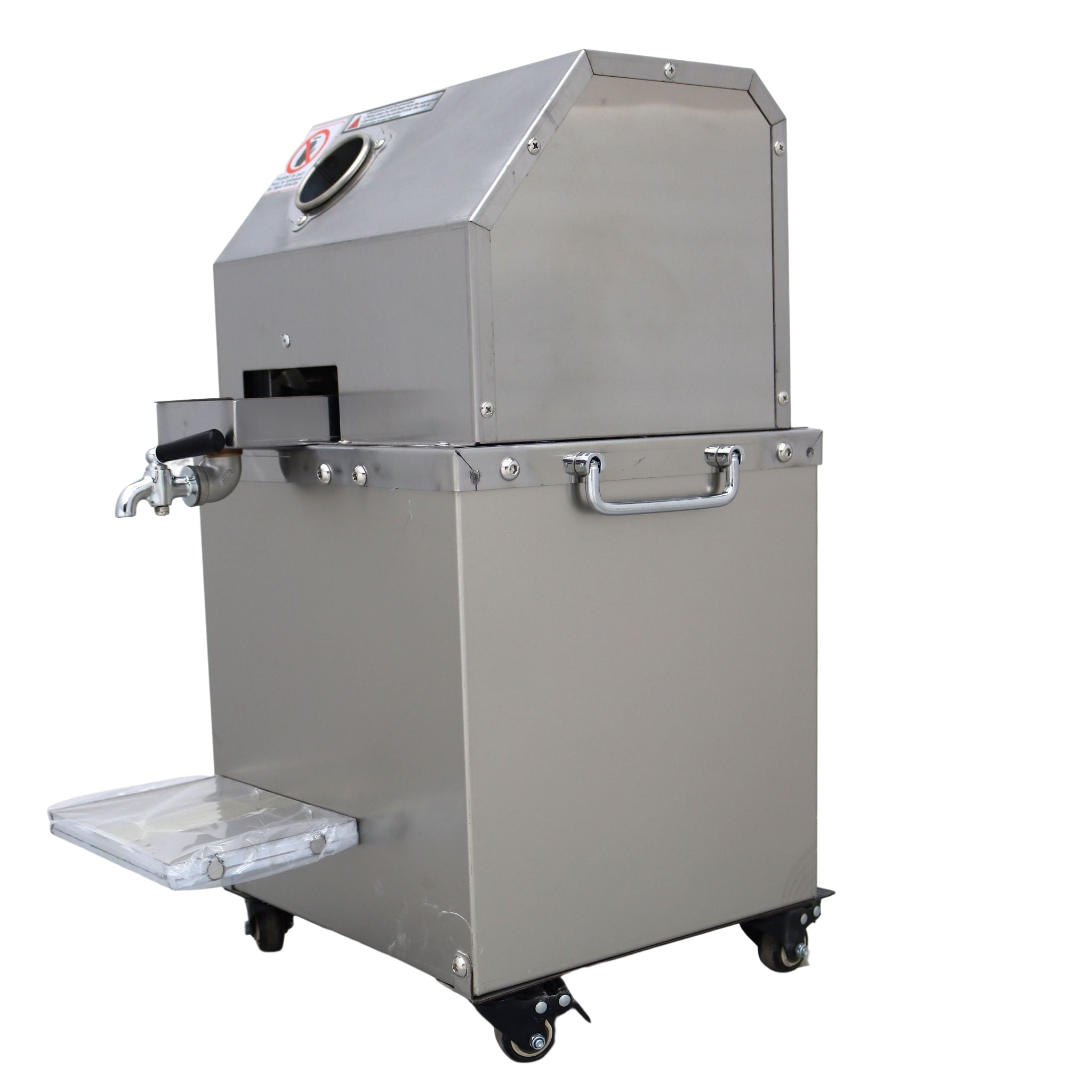 3 Rollers Electric Sugarcane Juicer Sugar Cane Press Juice Machine Commerical Vertical 110V 800W