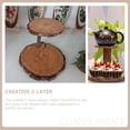 thumbnail image 4 of Wooden Cupcake Holder Delicate Cake Stand Rustic Cake Holder Stand Plant Holder for Wedding, 4 of 7