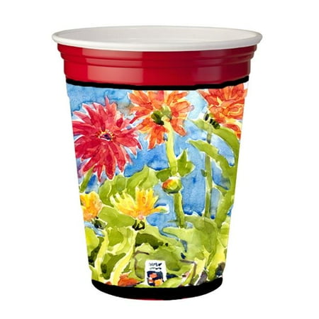 

Flower - Gerber Daisies Red Solo Cup Hugger - 16 To 22 oz.