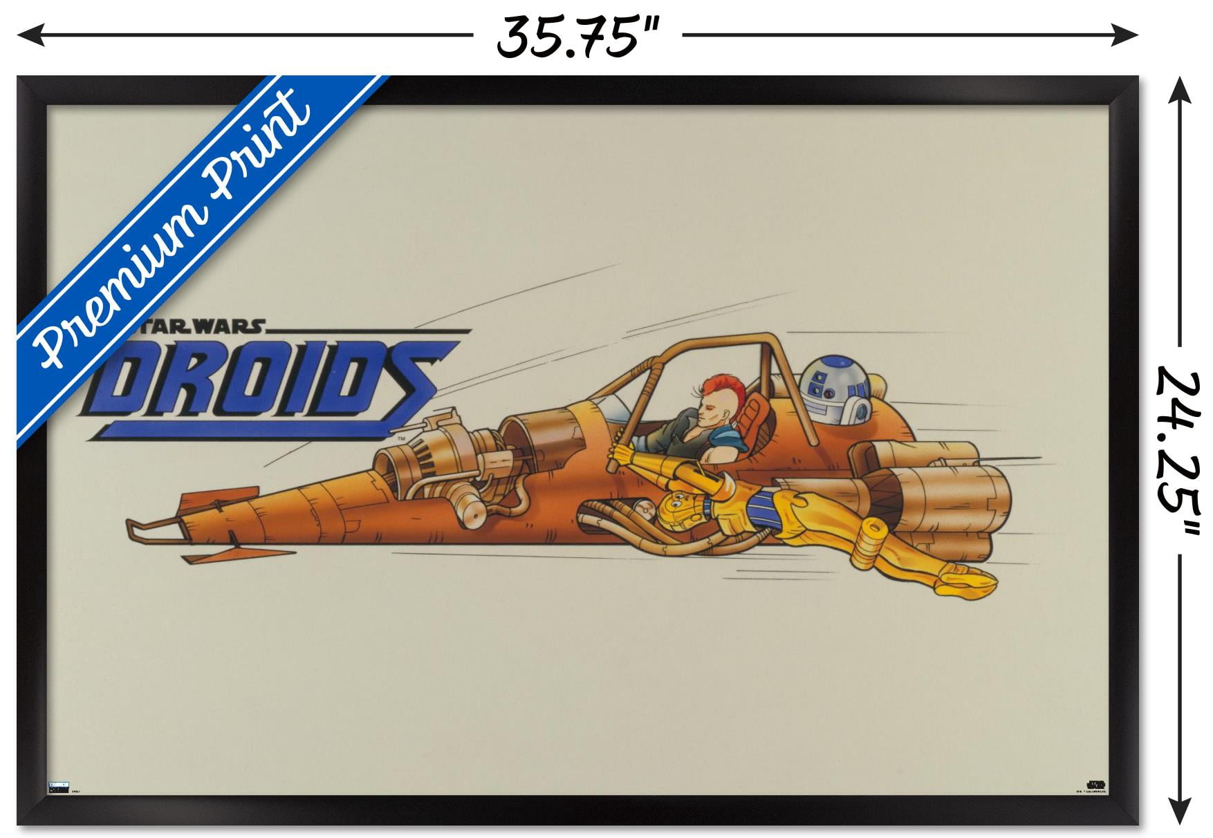 Star Wars: Droids - Speeder Wall Poster, 22.375" x 34", Framed