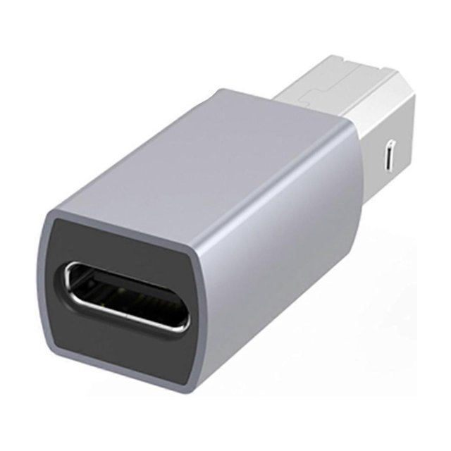 USB C Female to Printer Male Adapter USB Type C to USB B Convert Connector Support Data Sync for Printer Electric Piano