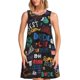 thumbnail image 1 of Fotbe Basketball Vestido de Verano sin Mangas para Mujer – Vestido Midi Línea A, Estilo Camiseta Floral, Vestido Playero Casual y Fluido, 1 of 7