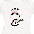 thumbnail image 4 of Inktastic Cow-moo. Boys or Girls Long Sleeve Baby Bodysuit, 4 of 5