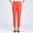 c01Orange, variant on (XL-5XL) Plus Size Women Dress Pants High Waisted Tapered Pants Business Casual Office Work Slacks Sailor Button Skinny Trousers White XL