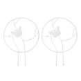 thumbnail image 1 of Soporte redondo para plantas buen efecto decorativo Soporte para trepar flores Estructura de hierro liviano Multifuncional Alta dureza para interiores y exteriores, 1 of 7