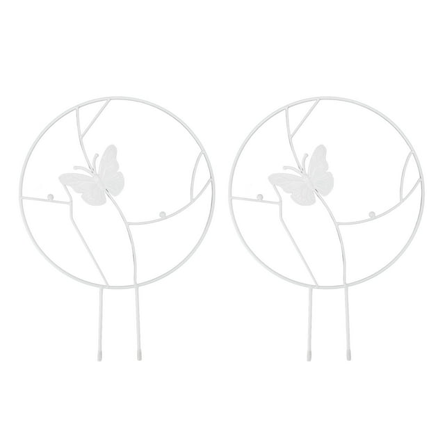 Soporte redondo para plantas buen efecto decorativo Soporte para trepar flores Estructura de hierro liviano Multifuncional Alta dureza para interiores y exteriores