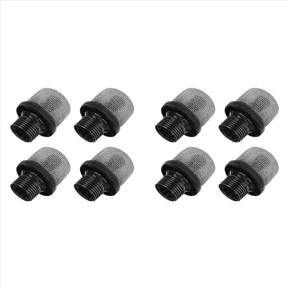 8x Colador de Entrada para Pulverizador de Pintura Sin Aire, Filtro de Colador de Entrada 3/4, Colador de Succión de Entrada Compatible con X5/LTS15, X7/LTS17