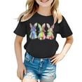 thumbnail image 3 of Hiijoy Toddler Girls Easter Tshirt Casual Short Sleeve Graphic T-Shirt Tee, Sizes 3-13, 3 of 3