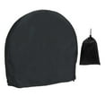 thumbnail image 1 of yuksok Firewood Log Rack Cover, 210D Oxford PVC Coating Outdoor Waterproof All-Weather Black, 1 of 7