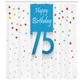 thumbnail image 3 of Ambesonne Party Shower Curtain, Rain with Polka Dots, 69"Wx84"L, Multicolor, 3 of 3