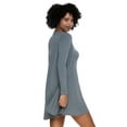thumbnail image 2 of Felina Modal Tank Chemise And Wrap - Womens Loungewear, Posh Pajama Sets For Women - Lounge Set (Heather Grey, Small), 2 of 4