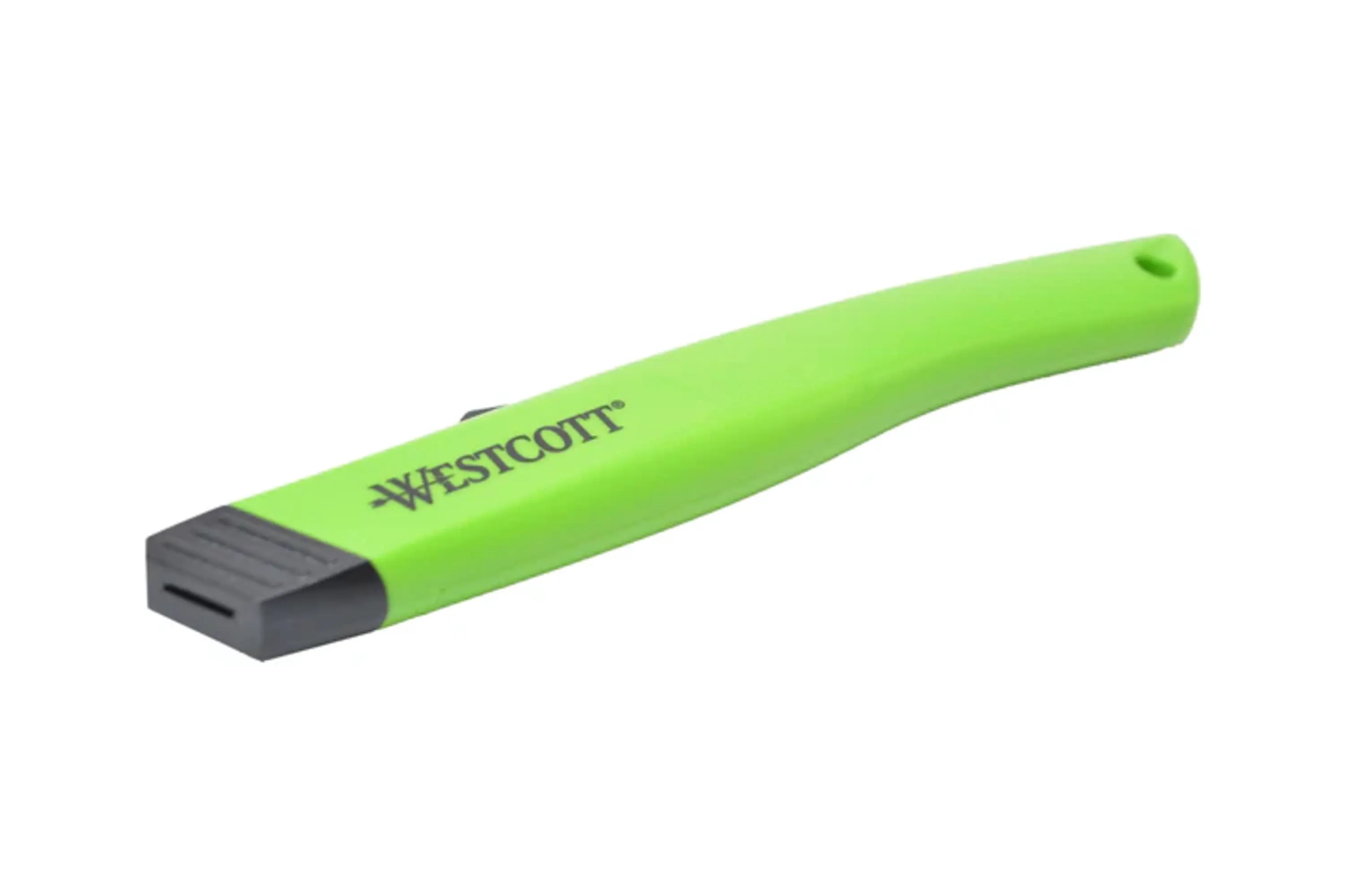 Westcott Full Size Ceramic Blade Retractable Utility Cutter, 3-pack, Green