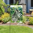 thumbnail image 5 of African Animal Zebra Landscape Green Trees Double Sided Garden Flag Decorative Weather Resistant Yard Flag, Large DIY Vertical Flag for Farmhouse Patio Lawn, 28x40 Inch, 5 of 6