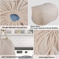 thumbnail image 5 of MCleanPin Bolsas de lavandería lavables con asas, 140 L de almacenamiento de ropa sucia para dormitorio universitario, bolsas de lavandería de viaje aptas para cesto de lavandería, forro de lavandería, 5 of 5