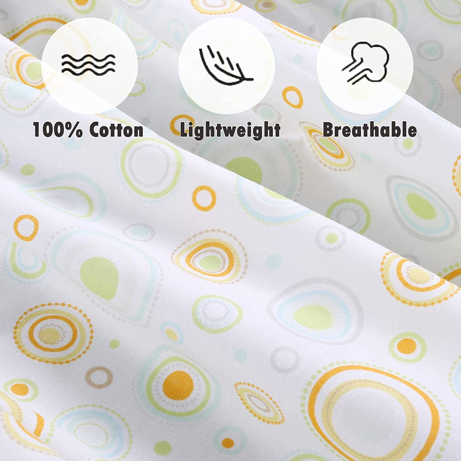 Danica 100% Cotton Fitted Baby Crib Sheet 3 Pack for baby Boys Girls |Standard Crib And Toddler Mattress Sheets | 28x52 Inch (3PK, ABC & 123)