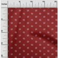 thumbnail image 2 of oneOone Tissu Polyester Spandex Rouge Rétro pour Couture Tissu Imprimé au Mètre 56 Pouces de Large, 2 of 5