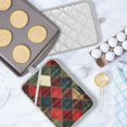 thumbnail image 5 of Yayeee Pot Holders Kitchen Heat Resistant with Pockets 7"x9.8" Cotton Oven Cooking Hot Pads, Dark Tartan Pattern, 5 of 7