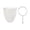 White-35*19cm, variant on Reusable Nylon Mesh Strainer Bag, 11x5.5 Inch Cheesecloth Filter Bag with Stainless Steel Handle, Fine Mesh for Nut Milk Juice Tea Coffee Butter, Small, White, By Tanuke store