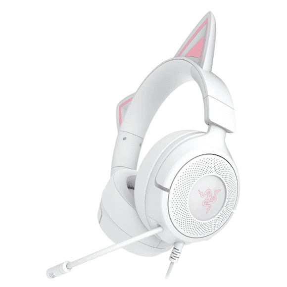 Auriculares Gamer Razer Kraken Kitty V3 X - color Blanco.