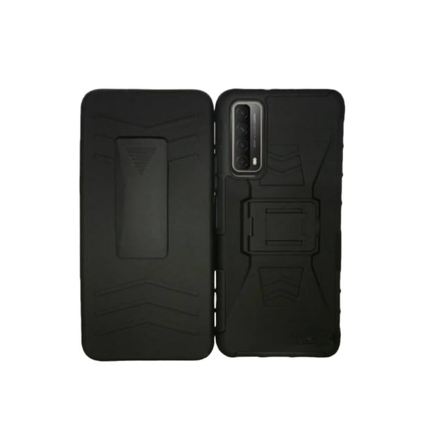 Funda Uso Rudo Clip 360 Para Huawei Y7A Más 2 Micas De Cristal