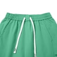 thumbnail image 5 of Men's Quick Dry Pul on Cargo Shorts Lightweight Relaxed Fit Outdoor Workwear Athletic Shorts with Muti Pocket Elastic Waist Drawstring Big and Tall Size S-4XL Mint Green, 5 of 9