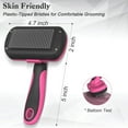 thumbnail image 4 of Self Cleaning Shedding Brush - Skin Friendly Grooming Tool for Dogs, Cats, and Puppies, Deshedding and Hair Removal for Long and Short Haired Pets, 4 of 7