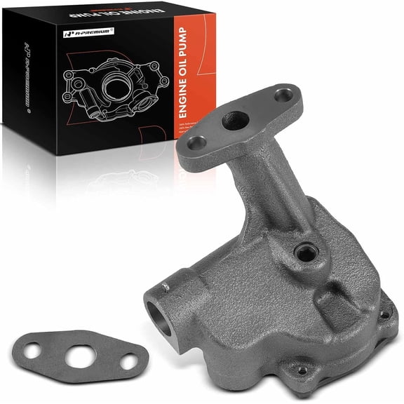 A-Premium Standard Volume Oil Pump with Gasket Compatible with Ford F-100, F-150, F-250, F-350, Mustang, Custom, Country Sedan Squire, Elite & Lincoln Continental & Mercury, 7.0L 7.5L