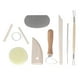 thumbnail image 1 of Kit de herramientas de cerámica 8 piezas Mangos de madera de doble cara Herramientas de arcilla de cerámica para tallar y dar forma, 1 of 9