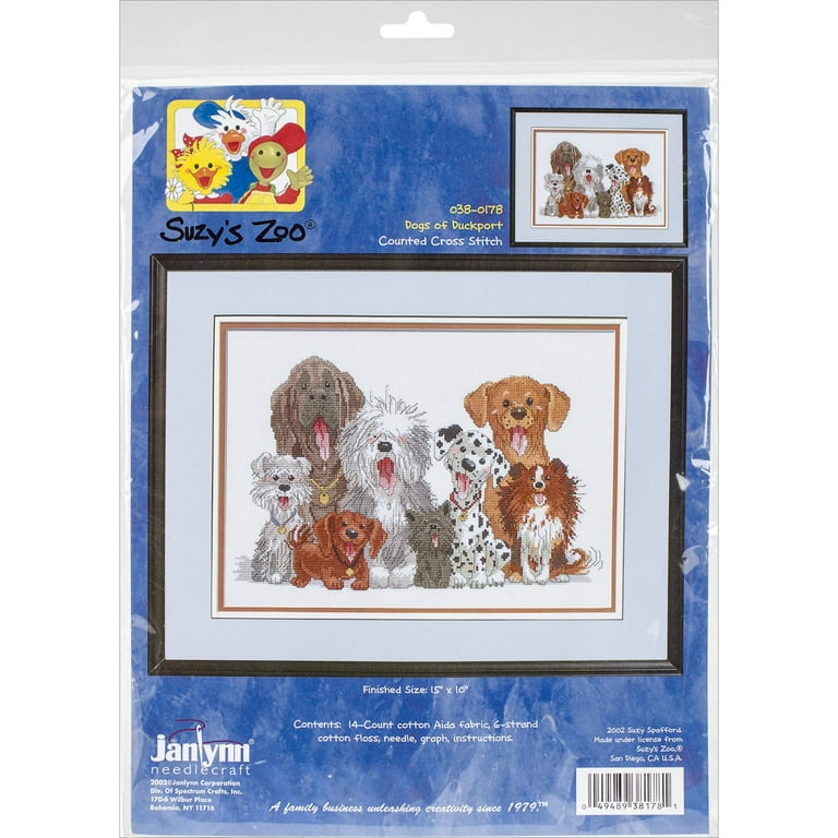 Suzy's Zoo Dogs Of Duckport Counted Cross Stitch Kit-15