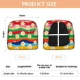 thumbnail image 3 of Pioneer Flower Seat Covers for Dining Room Chairs Set Of 4,Stretch Printed Washable Chair Seat Cover with Elastic Ties and Button,Removable Waterproof Couch Cushion Covers, 3 of 6