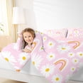 thumbnail image 4 of Homewish Cute Rainbow Full Size Comforter Sets 3-Piece for Teens Boys Girls,Cartoon Groovy Floral Daisy Bedding Comforter Set,Kawaii Flowers Lightweight Bedding Sets,Super Cozy Room Decor, 4 of 8