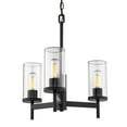 thumbnail image 4 of Golden Lighting Winslett 3-light Chandelier in Matte Black, 4 of 7