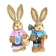 thumbnail image 4 of Figuras de paja de conejo de Pascua Zulema Estatuilla de conejito 35 cm de alto, 4 of 8