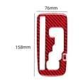 thumbnail image 3 of Real Bright Soft Car Interior Carbon Fiber Sticker DecorationFor Jeep Wrangler JK 2011-2017 Red Carbon Fiber Automatic Gear Shift CoverAuto Car Protection Interior Accessories, 3 of 8