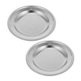 thumbnail image 2 of Shisuyan Round Tea Bag Dish Silver Home Accessories Tea Time 2Pcs 4.9In, 2 of 9