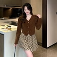 thumbnail image 4 of Traje de falda plisada de dos piezas con temperamento de tiro, 4 of 5