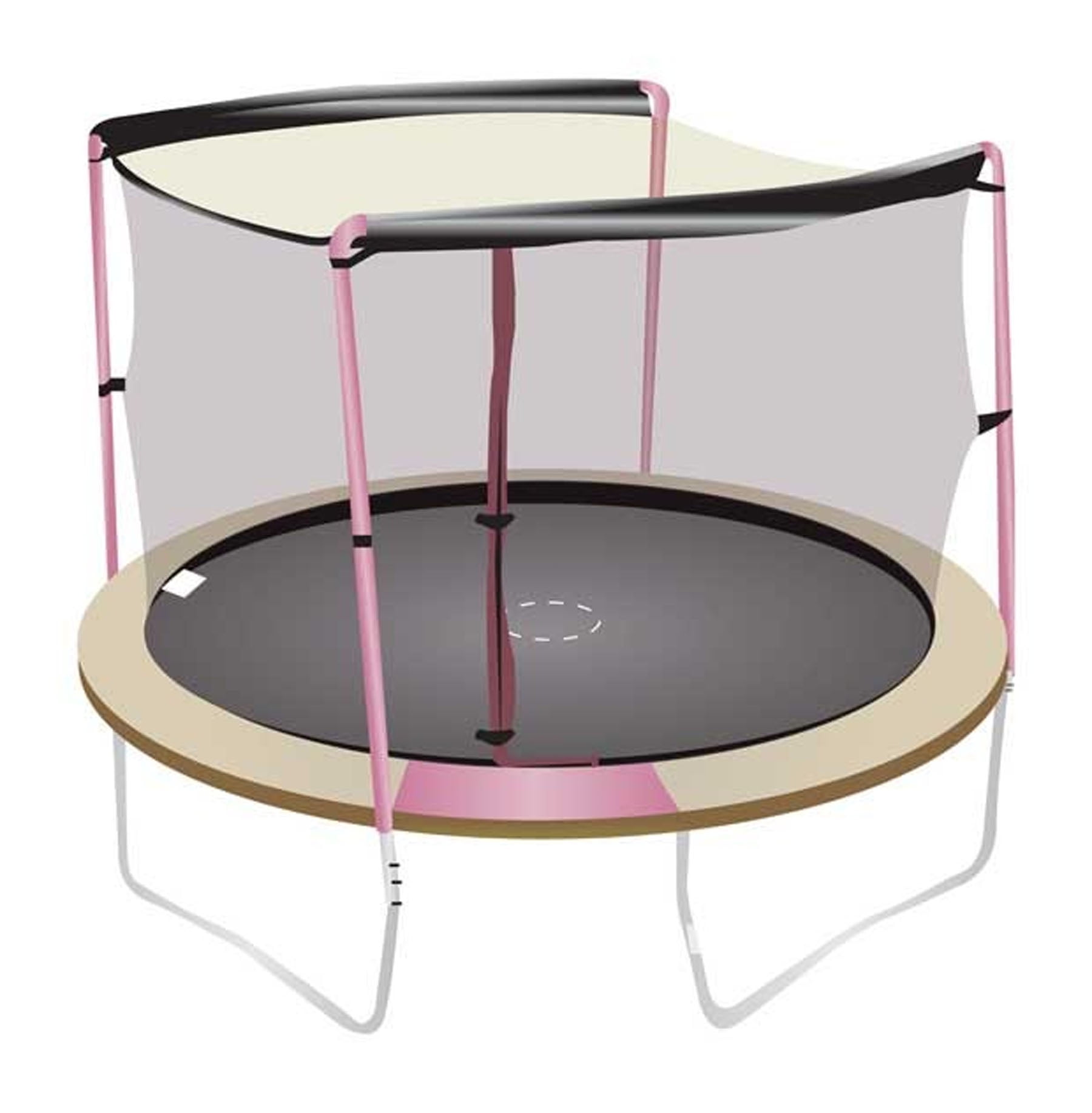 SkyBound 12Foot Trampoline Net Fits 2 Arch Enclosures