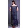 thumbnail image 2 of Bimba Printed Womens Nightgown LadiesÂ&nbsp;NightwearÂ&nbsp;Nursing Dress Rayon Sleepwear, 2 of 4