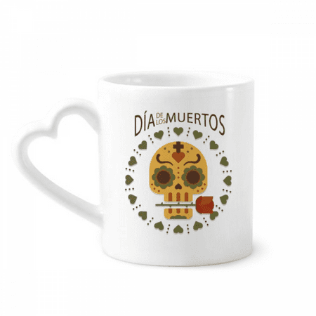 

l Rose The Day Of The Dead Mexico Mug Coffee Cerac Drinkware Glass Heart Cup