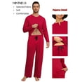 thumbnail image 3 of MINTREUS Couple Pajama Sets Soft PJs Sets for Couples/Women/Men Matching Sleepwear with Pockets, 3 of 6