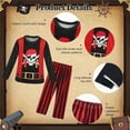 thumbnail image 4 of Benylion Boys Pirate Costume Toddler Kids Pirate Costume Accessories for 3-4T Theme Party Cosplay Halloween Dress Up Outfits Set, 4 of 5