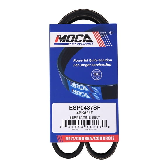 MOCA AUTOPARTS 4PK821F Serpentine Belt Fit for 2018-2022 Ford EcoSport 2.0L & 2014-2018 Ford Focus 2.0L