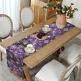 thumbnail image 5 of Christmas Table Runner | Purple Snow | Holiday Dinner Table Decor, 5 of 5