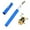 Blue#618-390, variant on Fishing Rod with Pocket Size Pen Style 8.07 Inch Aluminum Alloy Mini Telescoping Fishing Rod Portable for Outdoor Fishing