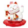 thumbnail image 5 of Goodhd Light-Sensing Slar-Powered Lucky Cat Automatically Waving Its Hands Lucky Cat-2314-White, 5 of 9