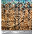 thumbnail image 3 of Soimoi Polyester Crepe Fabric Floral & Damask Panel Print Fabric by The Yard 52 Inch Wide, 3 of 3