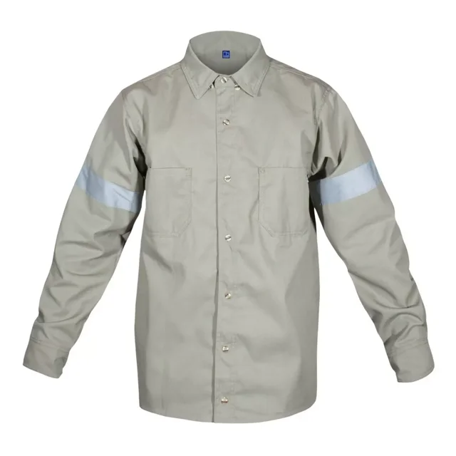 Camisa Industrial Cintas Reflejantes Uso Rudo Seguridad